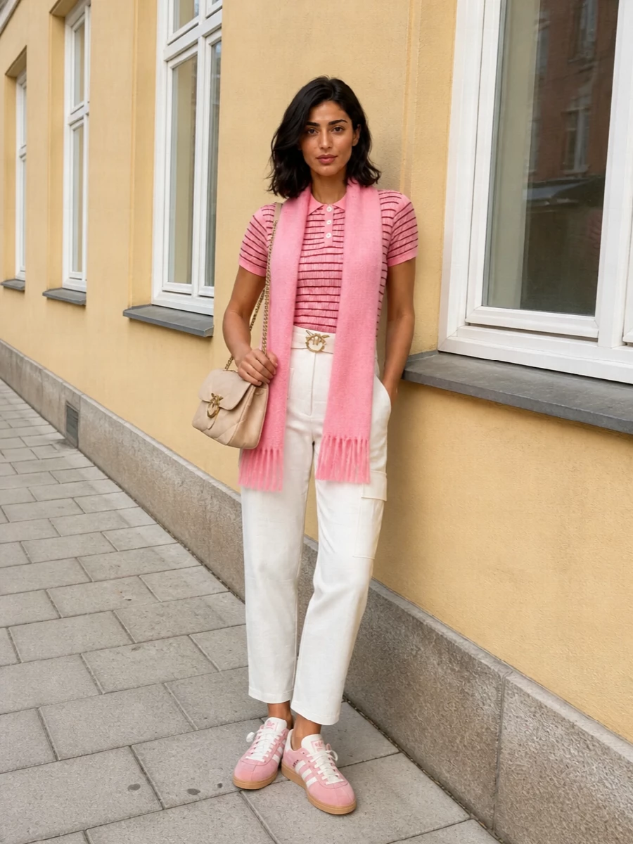 Guest in residence polo pinko cargo adidas sneakers