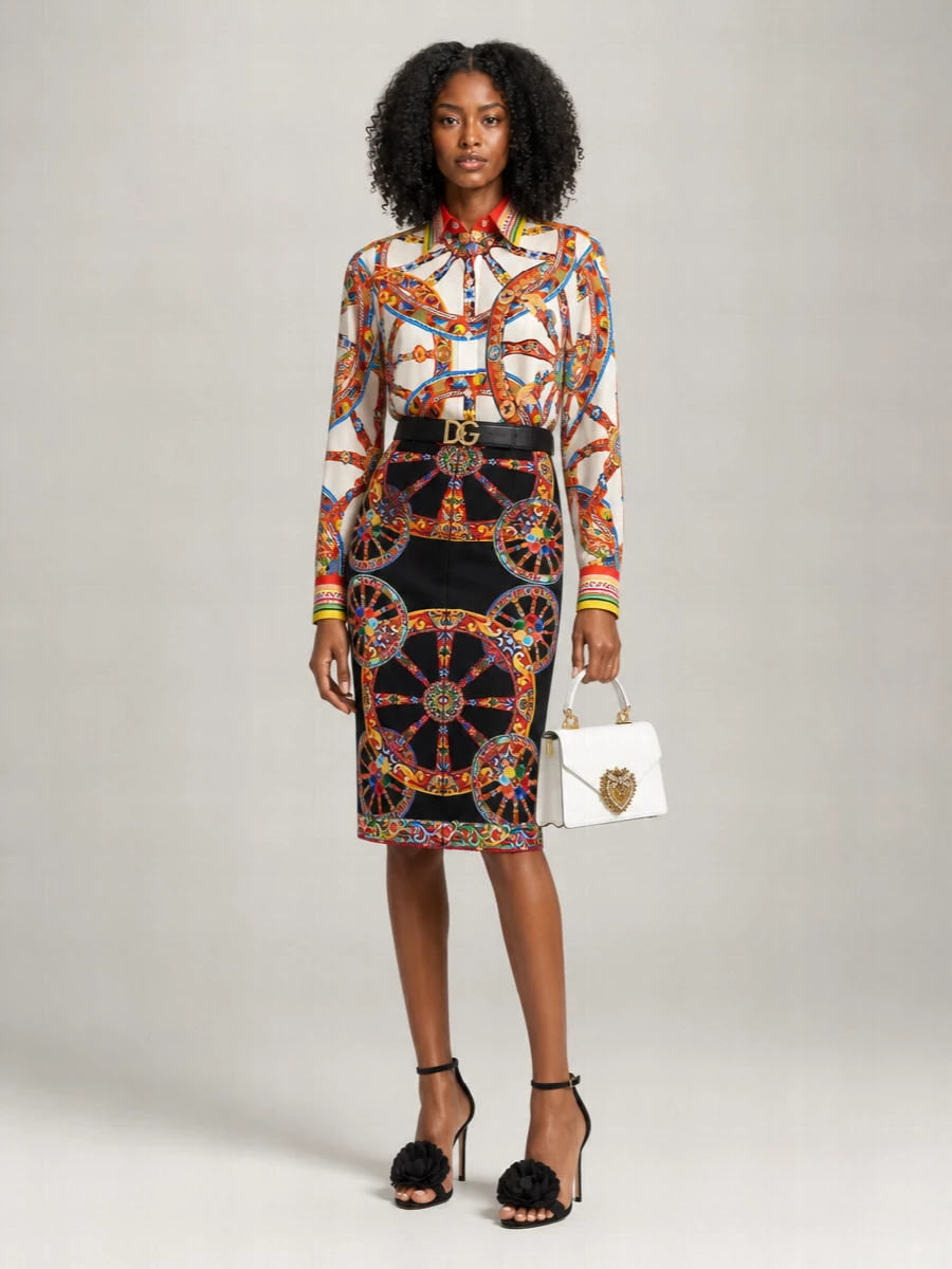 Dolce&Gabbana Cotton Printed Shirt