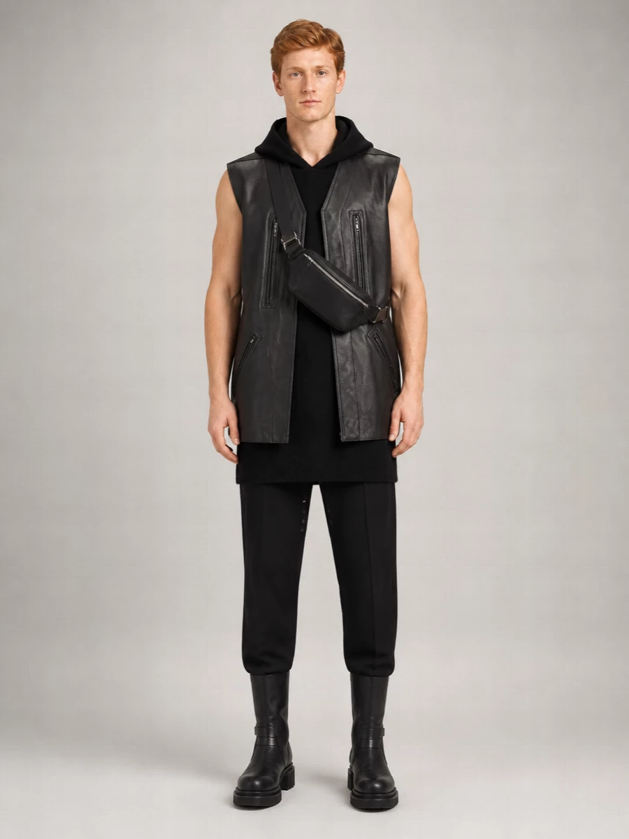Rick Owens Leather Modular Jacket