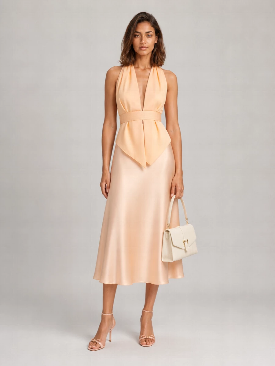 Alberta Ferretti Draped Sleeveless Top