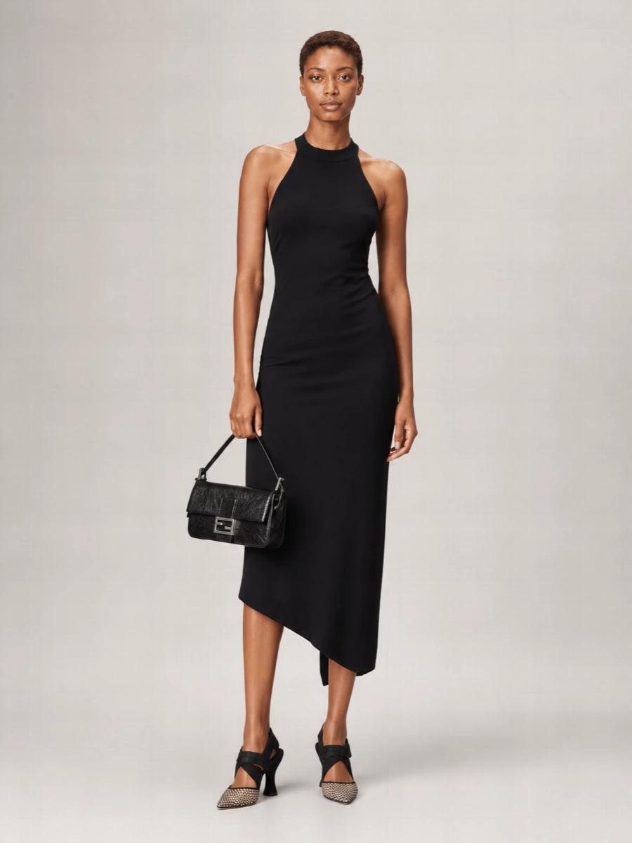 Fendi Silk Crystal-Embellished Slingback Pumps