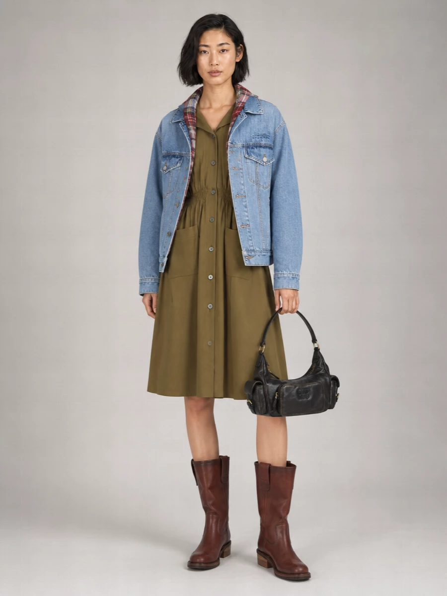 Miu Miu Leather Slouchy Ankle Boots