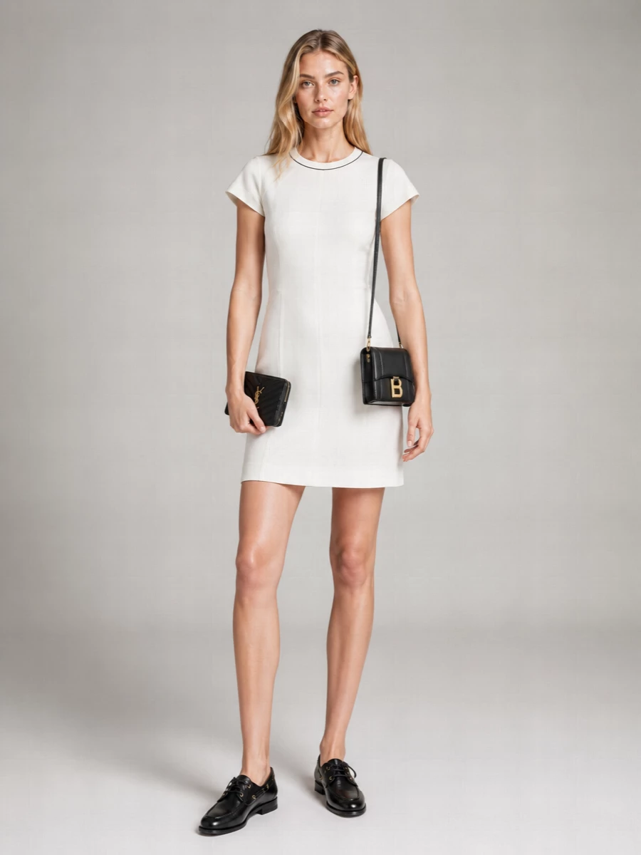 Balenciaga Hourglass Small Leather Crossbody Bag