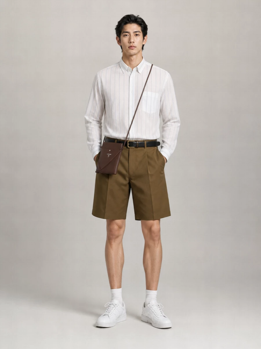 Comme Des Garçons Homme Cotton Straight-Leg Shorts