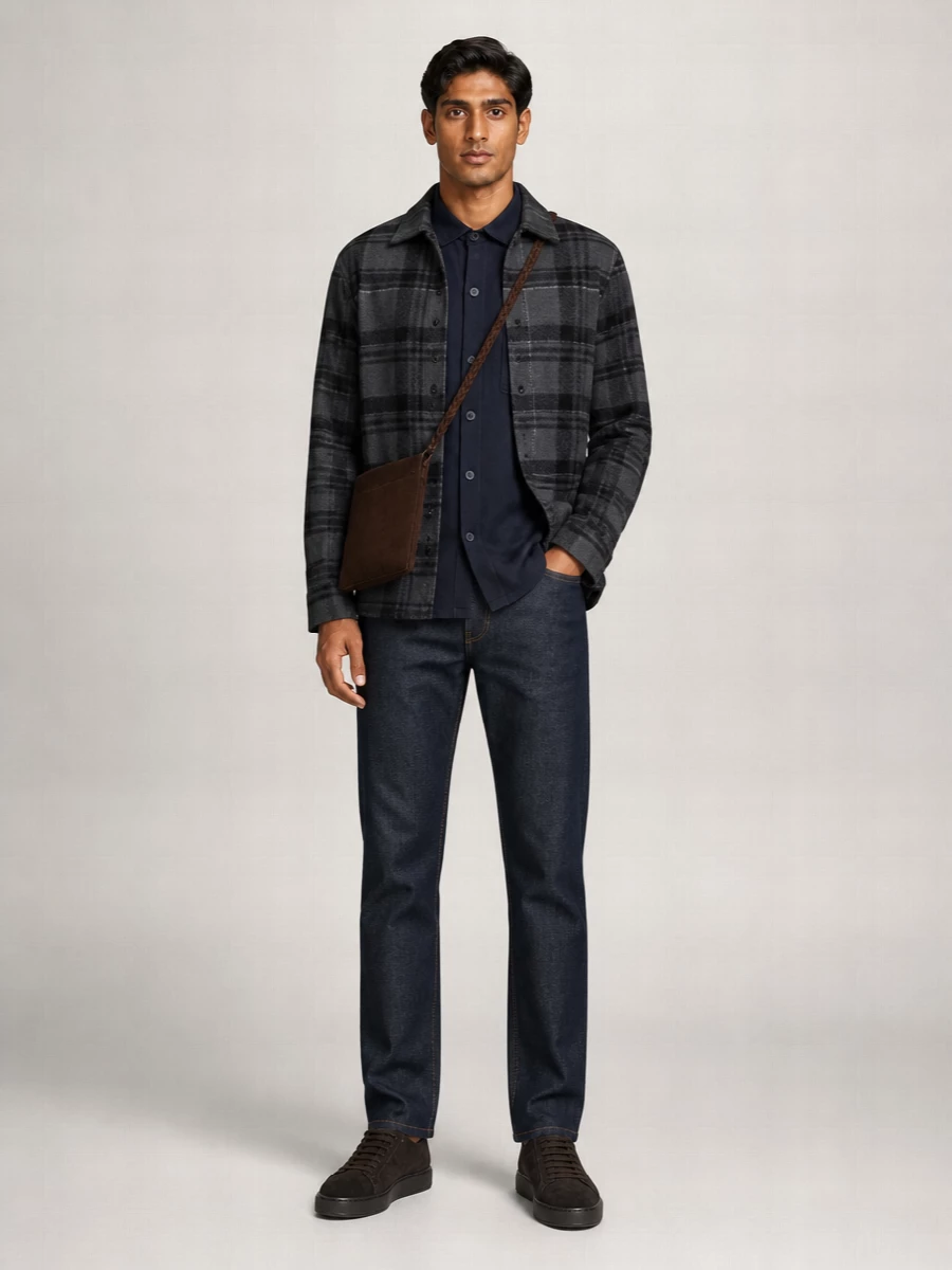 Vince Checked Shirt Jacket