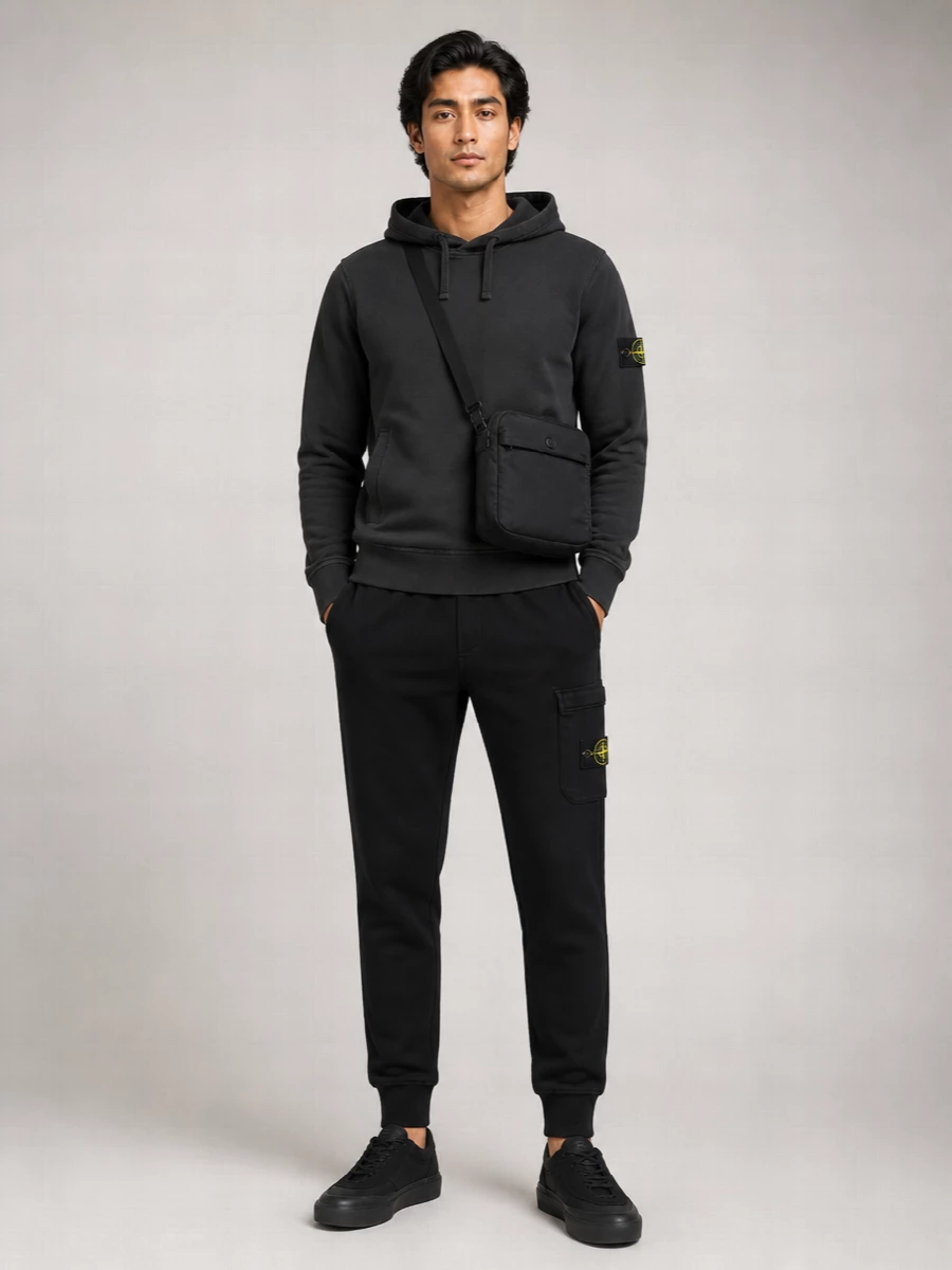 Stone Island Cotton Hooded Sweatshirt