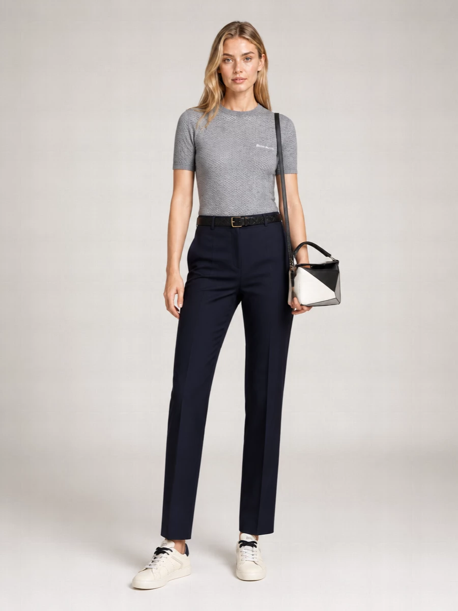 Miu Miu Cashmere Slim-Fit Short-Sleeve T-Shirt