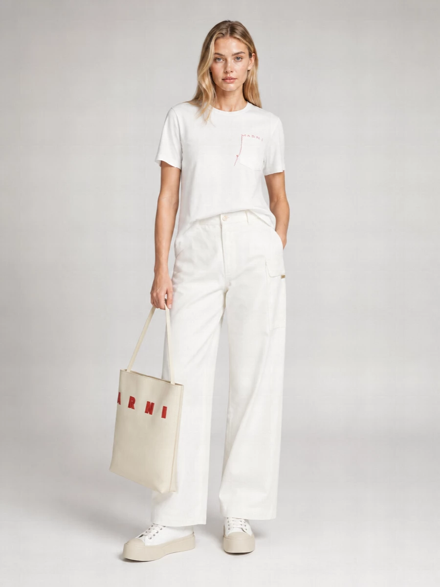 Marni Leather Low-Top Sneakers