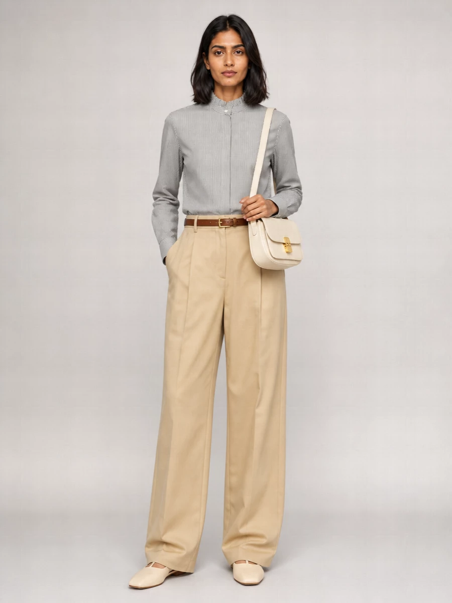 A.p.c. Organic Cotton Loose-Fit Wide-Leg Trousers