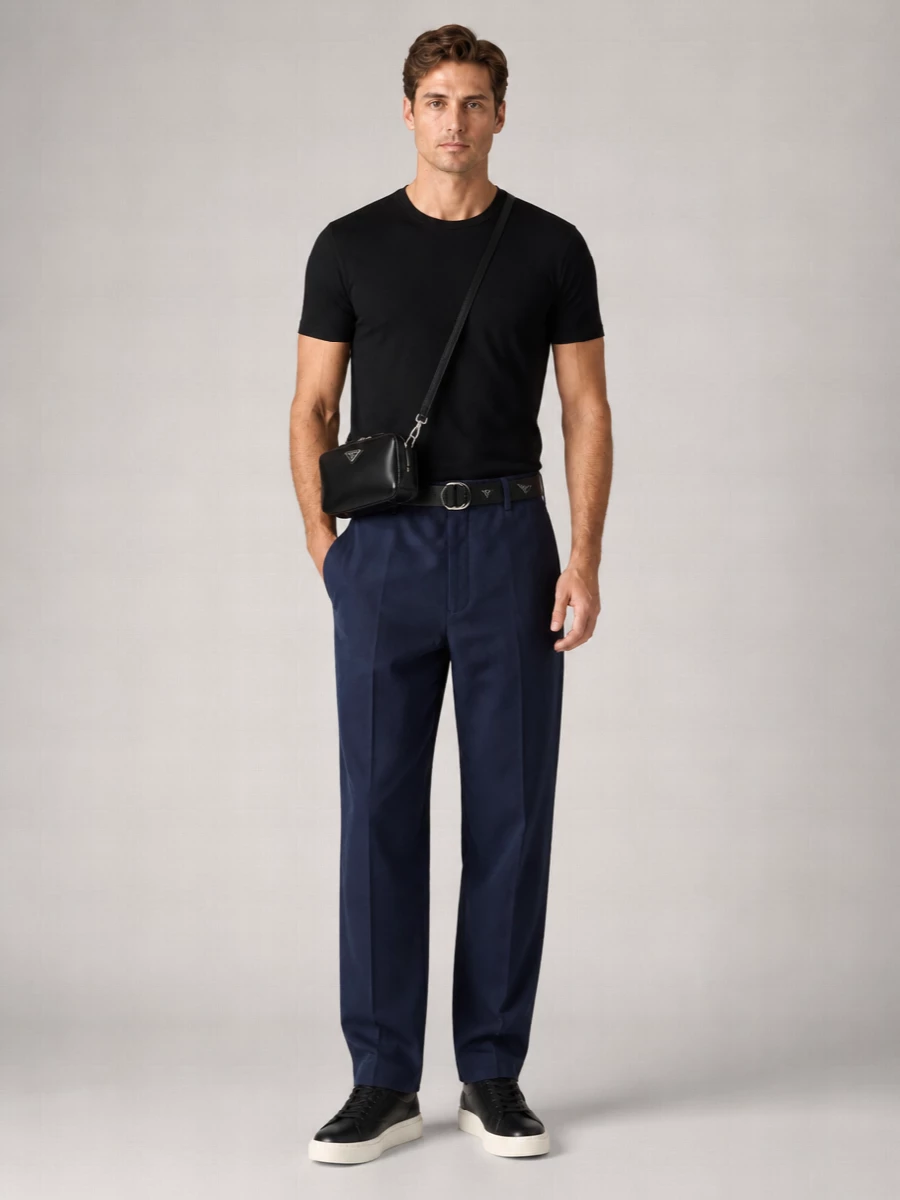 Emporio Armani Cotton Textured Short-Sleeve T-Shirt