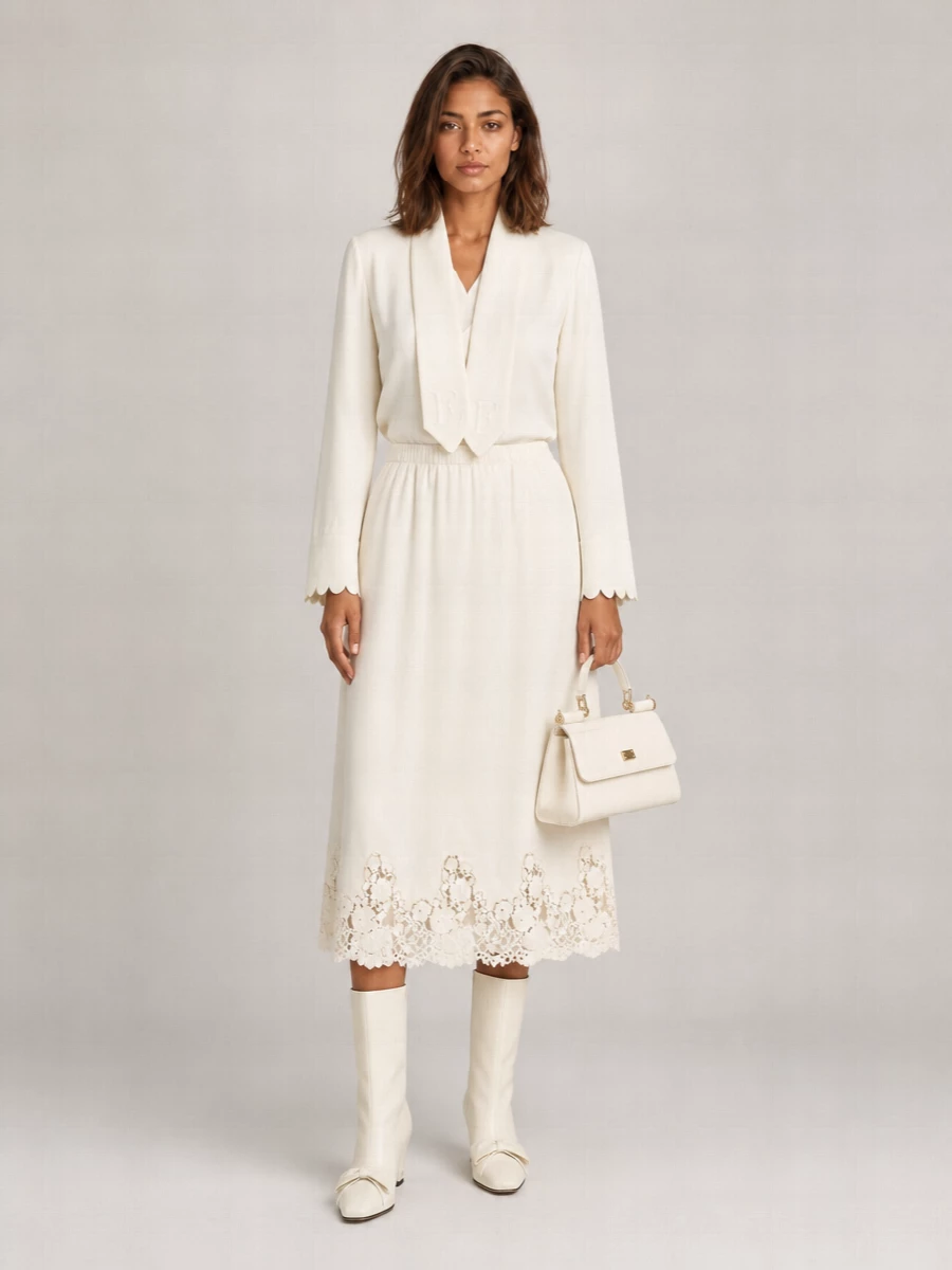 Alberta Ferretti Midi Pencil Skirt