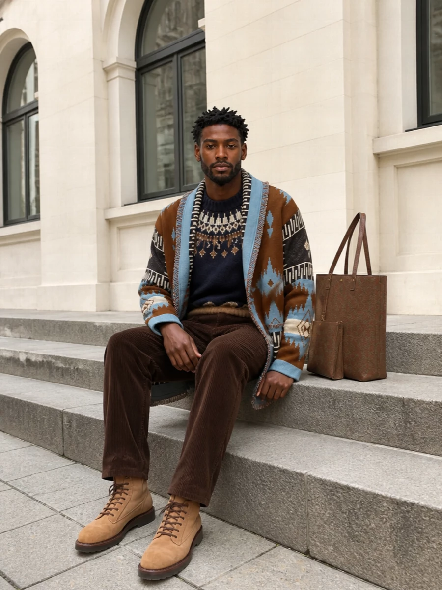 Alanui coat marni corduroy trousers winter outfit