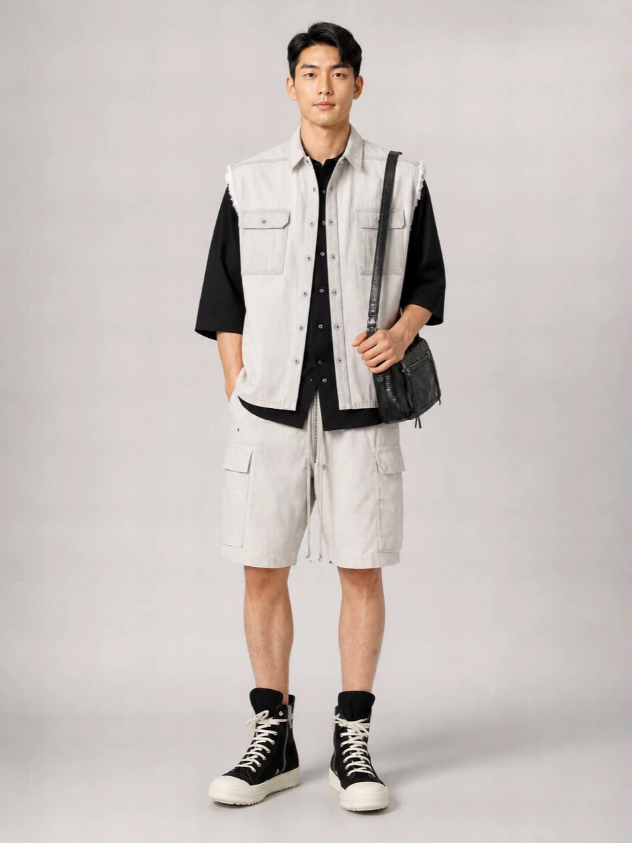 Rick Owens Drkshdw Denim Vest