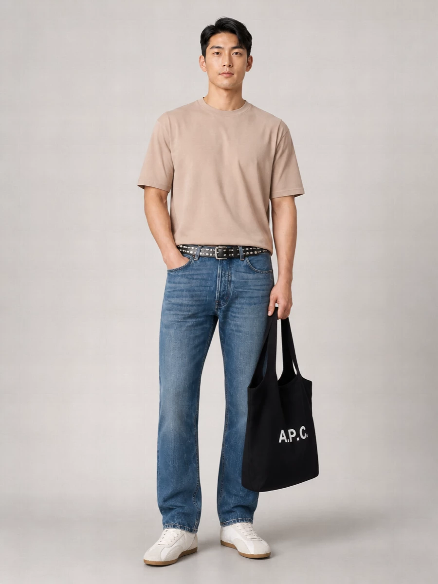 Haikure Denim Slim-Fit Straight-Leg Jeans