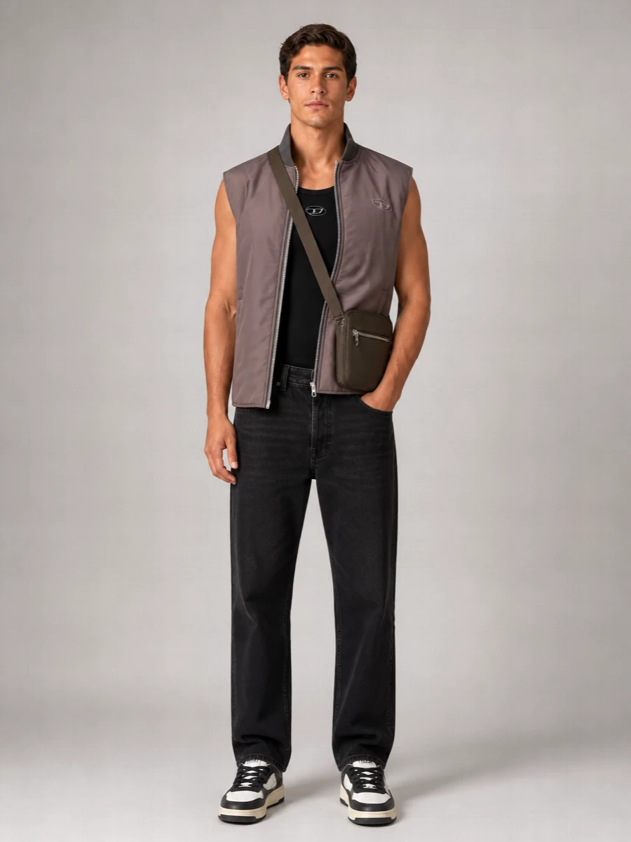 Diesel Polyamide Sleeveless Gilet