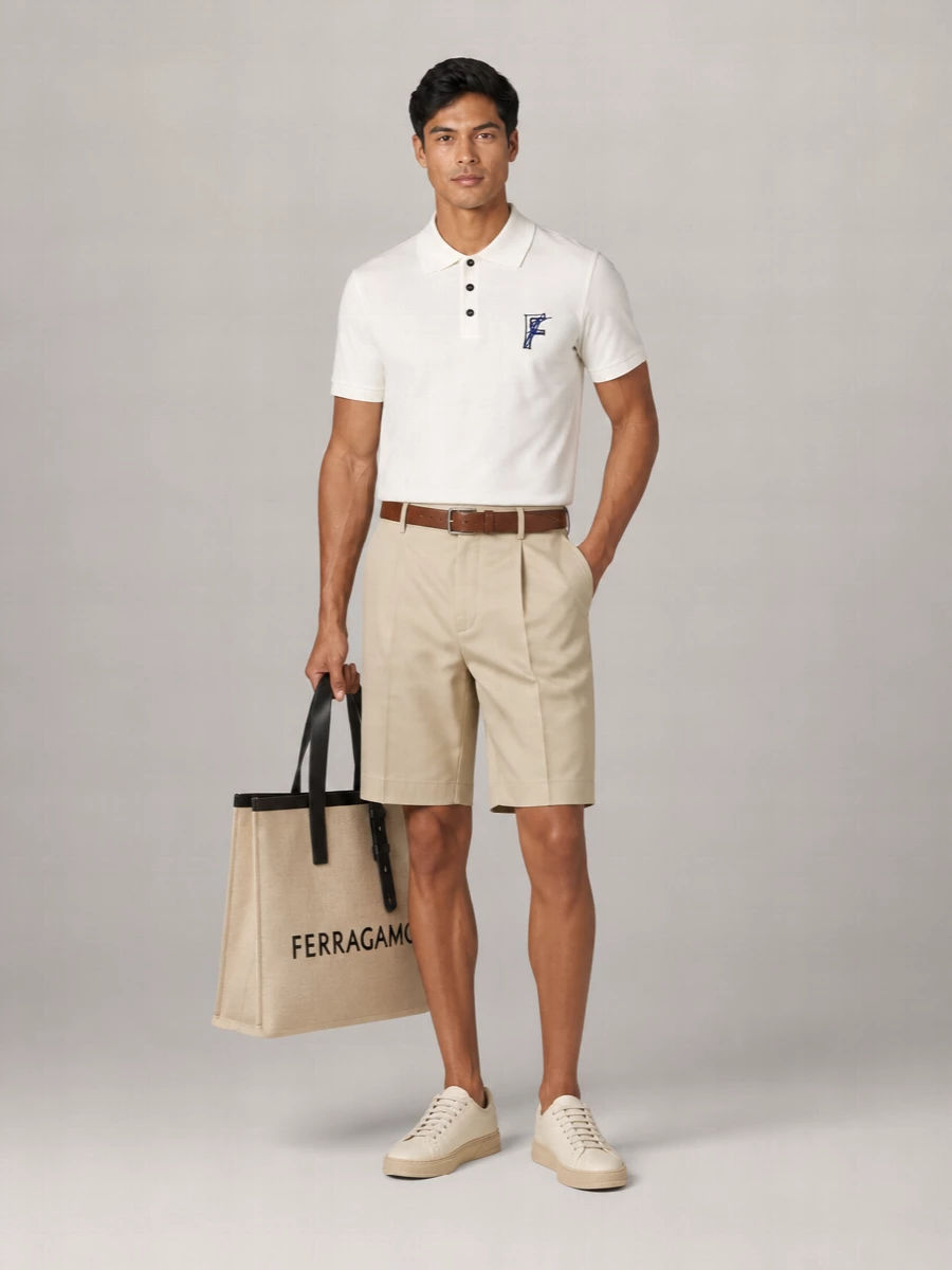 Ferragamo Cotton Piqué Polo Shirt