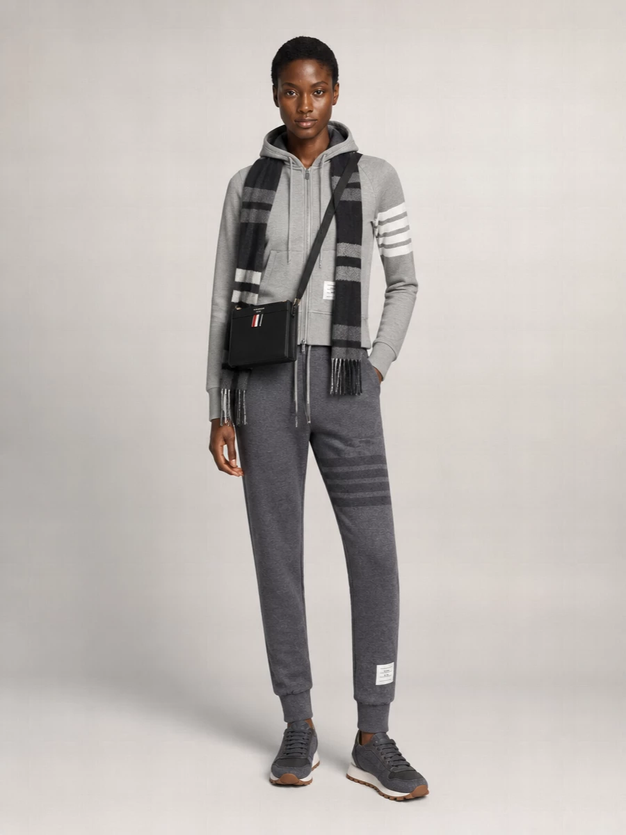 Thom Browne Wool Knitted Side-Stripe Track Pants