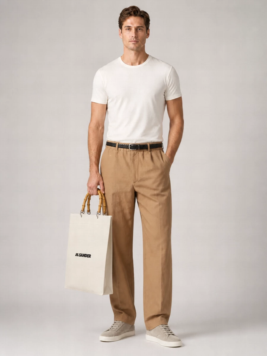 Lardini Silk-Blend Crewneck T-Shirt