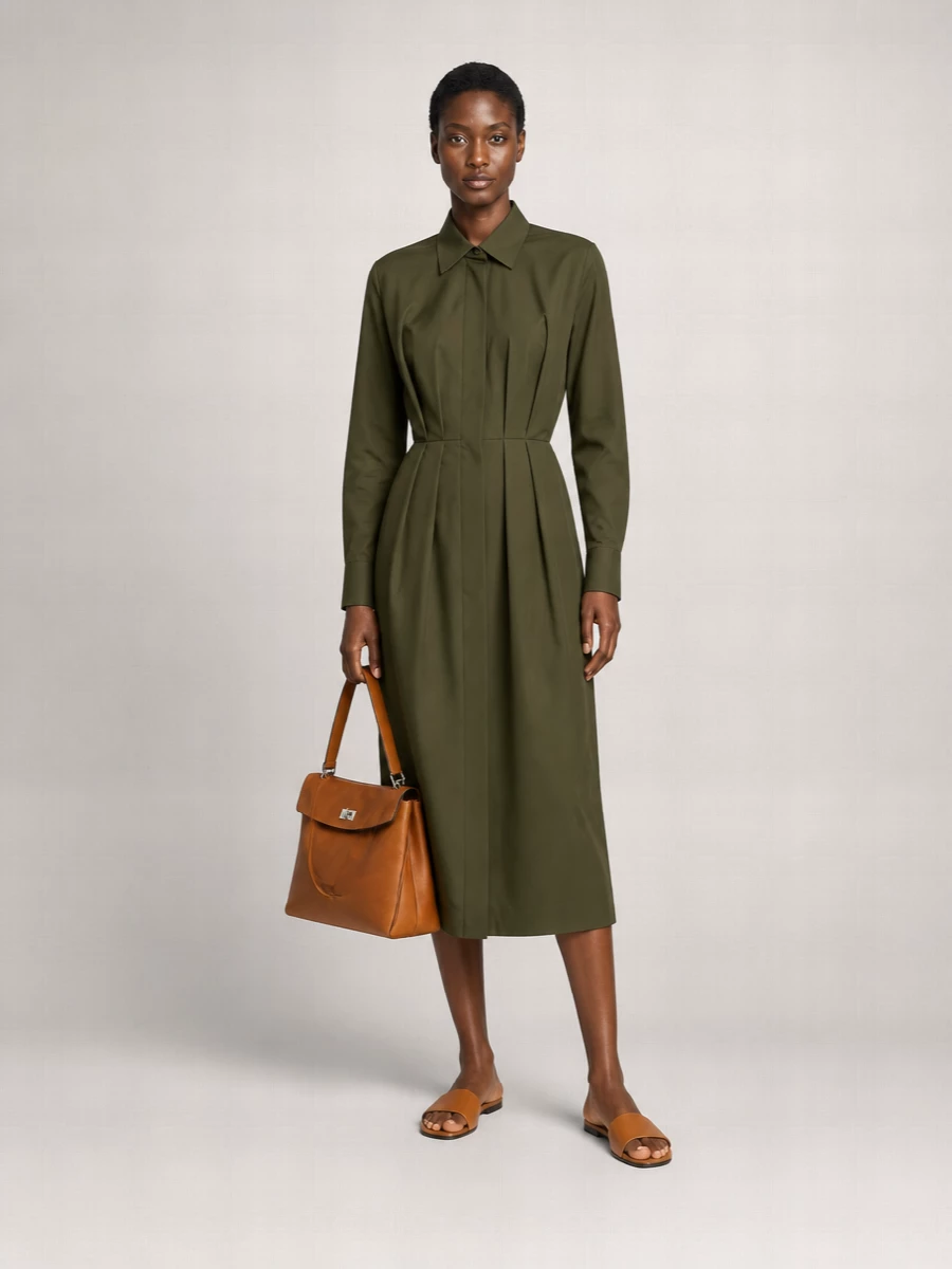 Celine Shearling-Lined Leather Mules