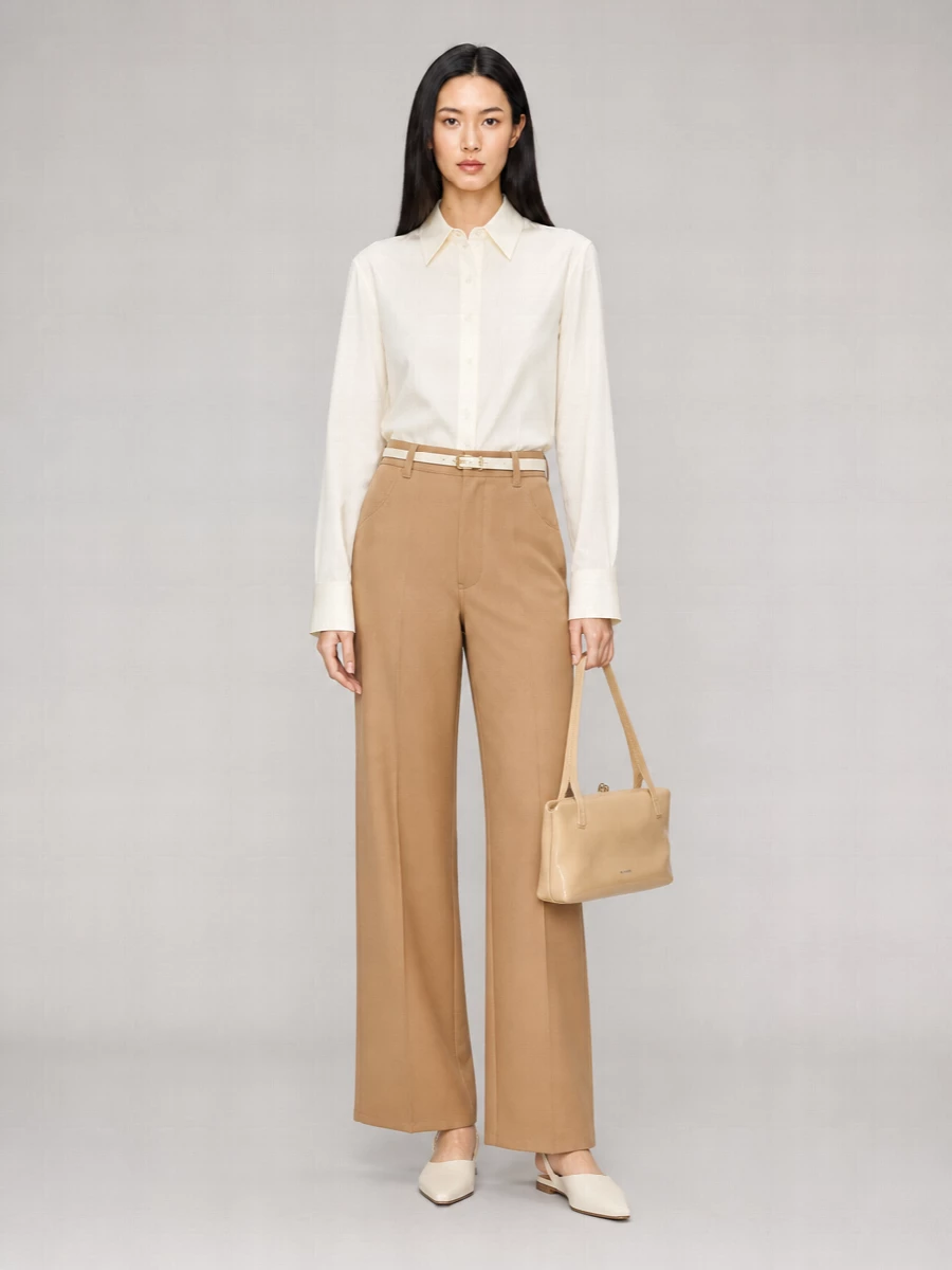 Jil Sander Virgin Wool Wide-Leg Trousers