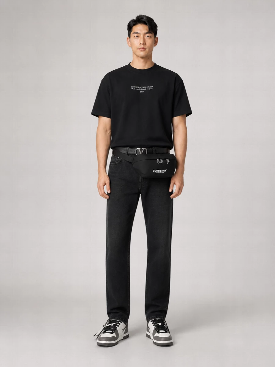 Off-White Logo Print Short Sleeve T-Shirt