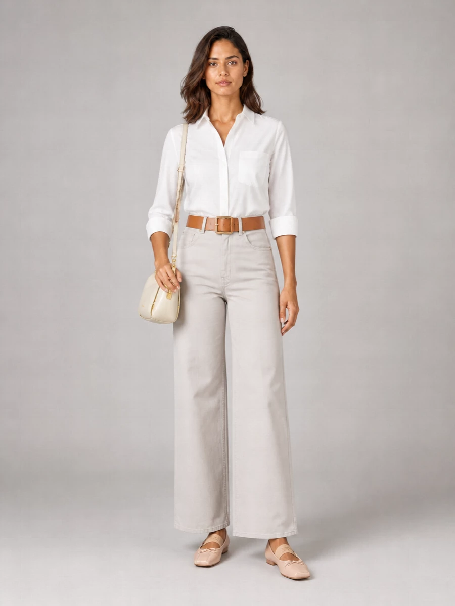 S Max Mara Cotton Mid-Rise Barrel-Leg Trousers
