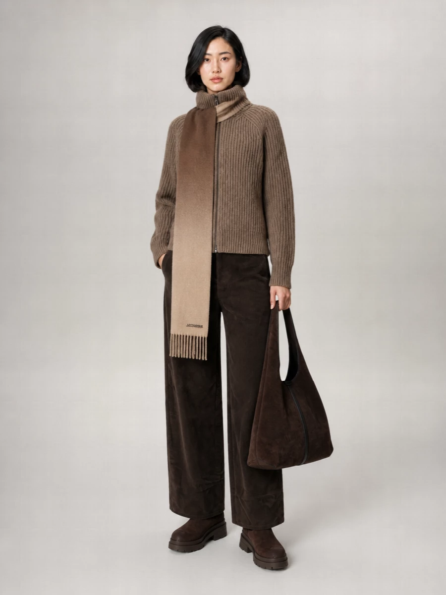 Jacquemus Alpaca-Blend Fringed Scarf