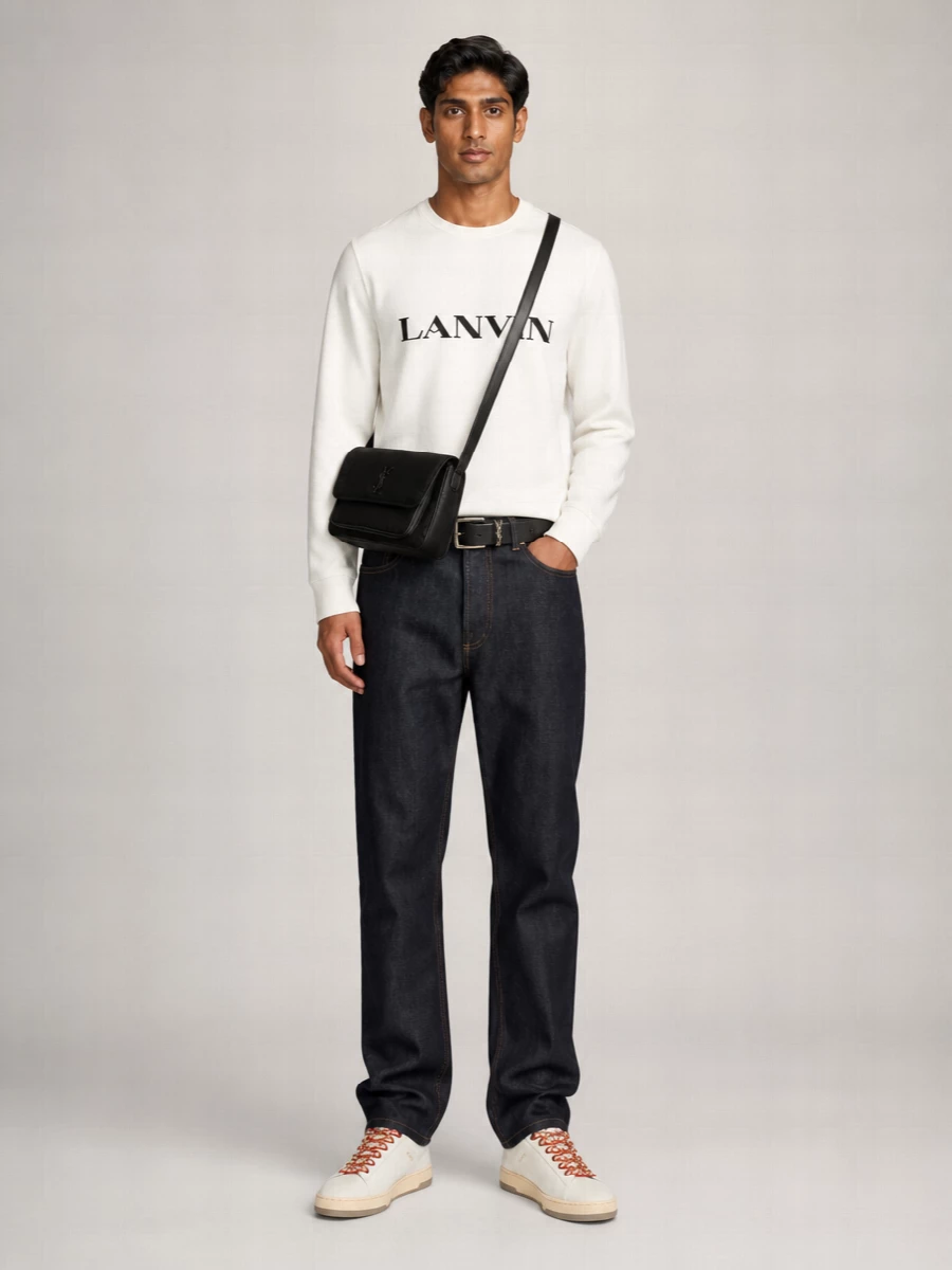 Lanvin Leather Low-Top Sneakers