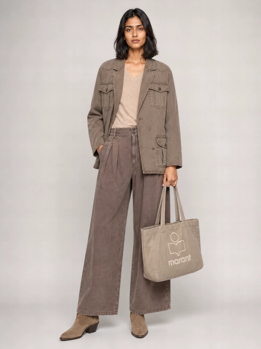 Isabel Marant Yenky Cotton Tote Bag