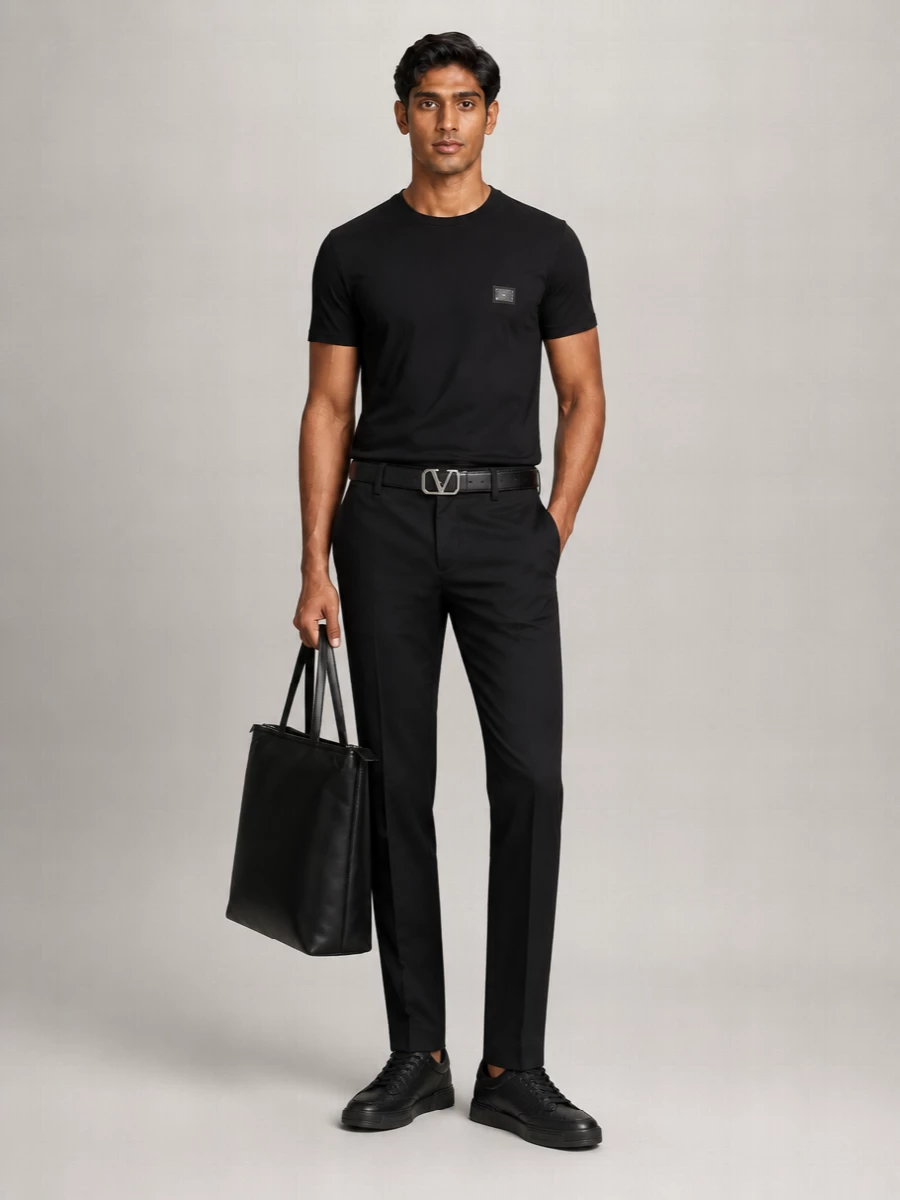 Dolce&Gabbana Ribbed Crew Neck Short Sleeve T-Shirt