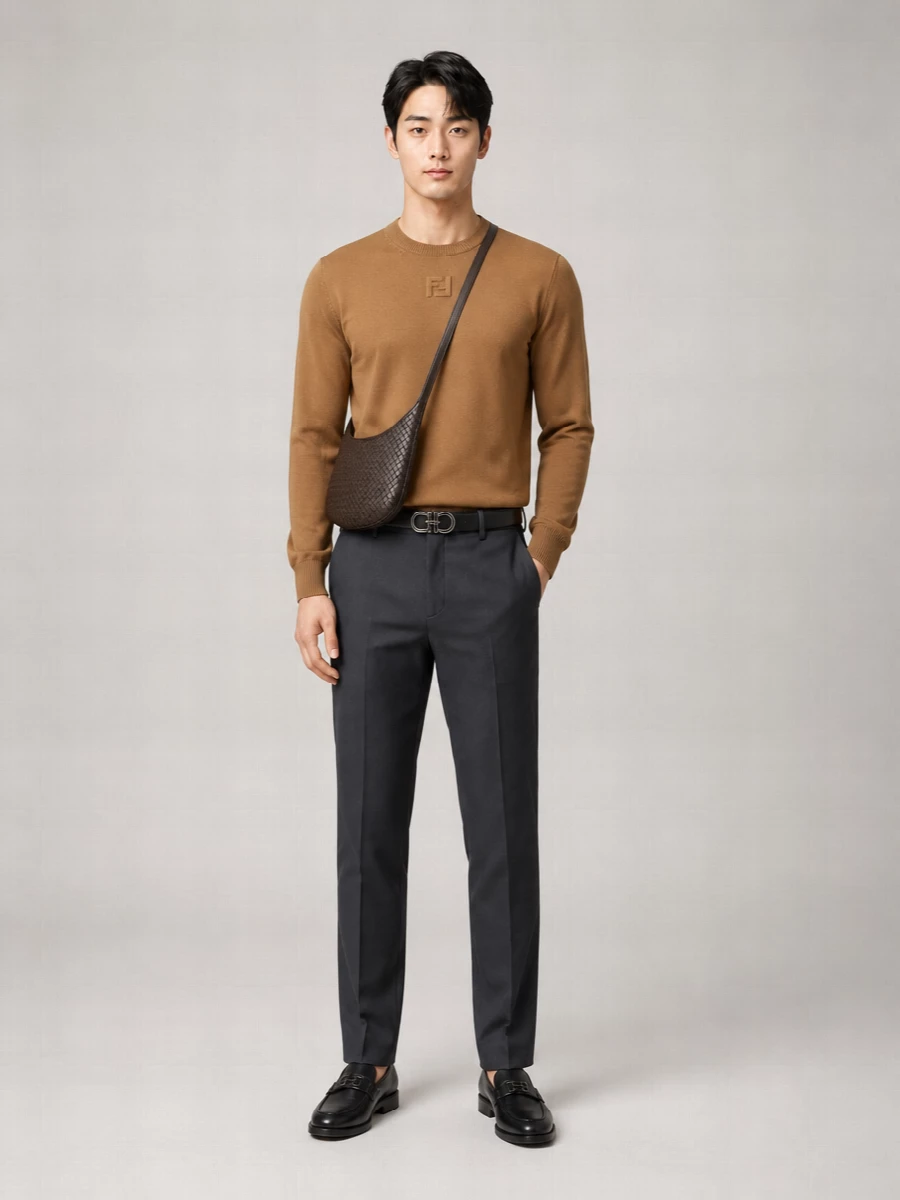 Fendi Virgin Wool Logo Sweater