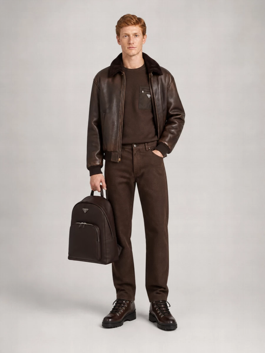 Prada shearling jacket