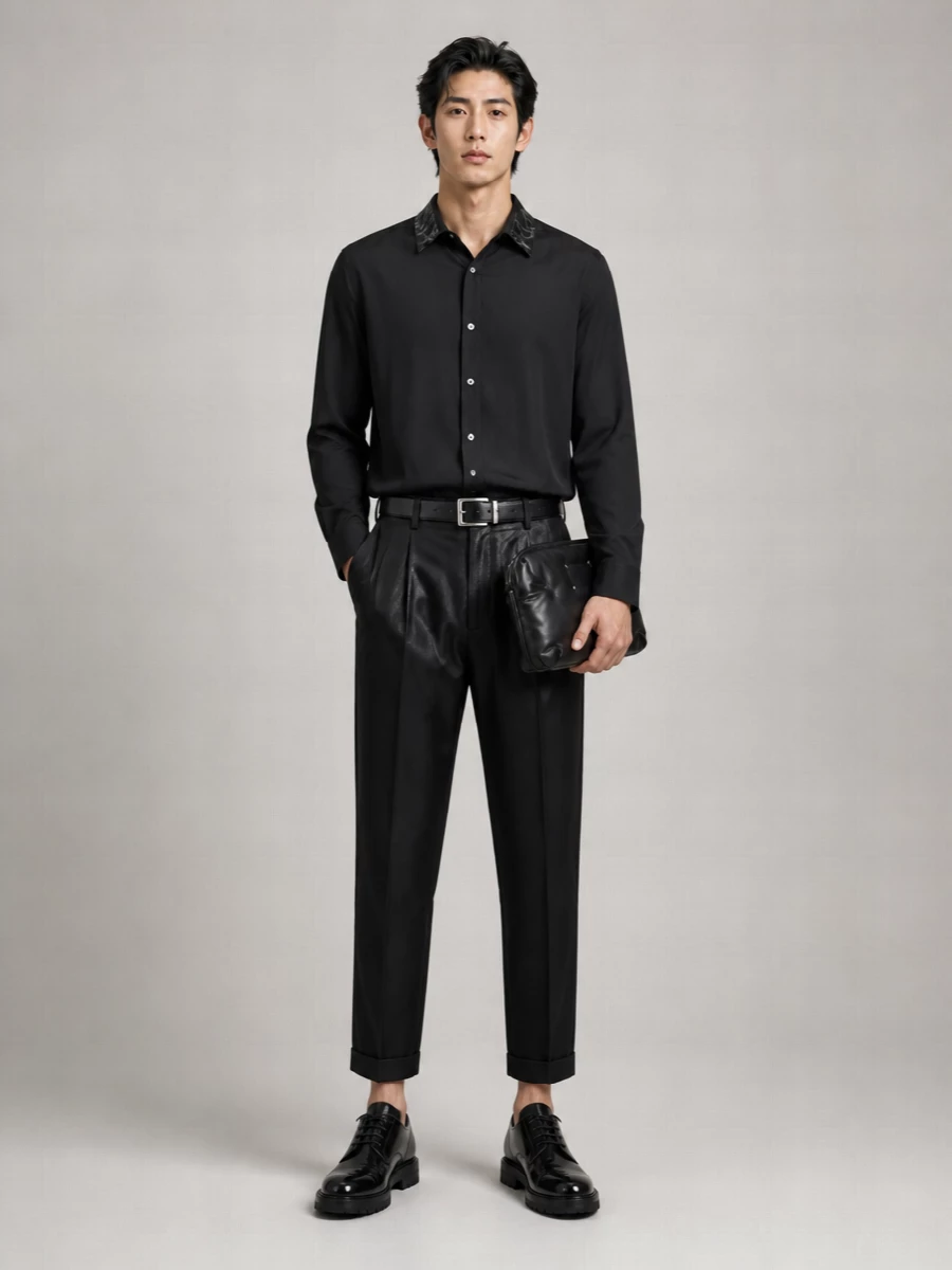 Maison Margiela Virgin Wool Pleated Tailored Trousers