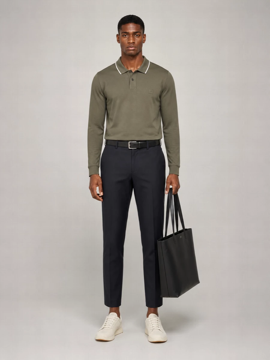 Boss Long-Sleeve Polo Shirt