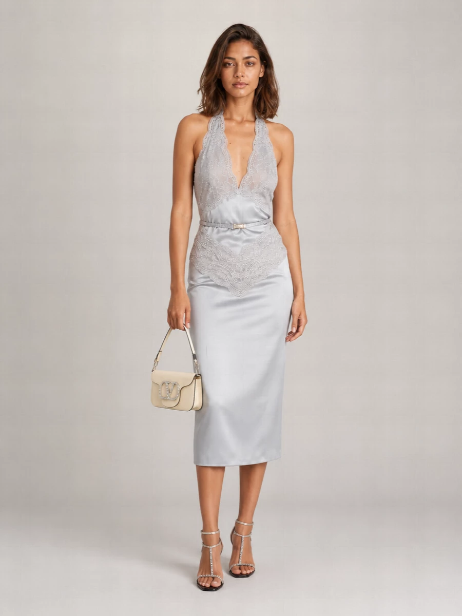 Valentino Garavani Locò Small Leather Clutch Bag