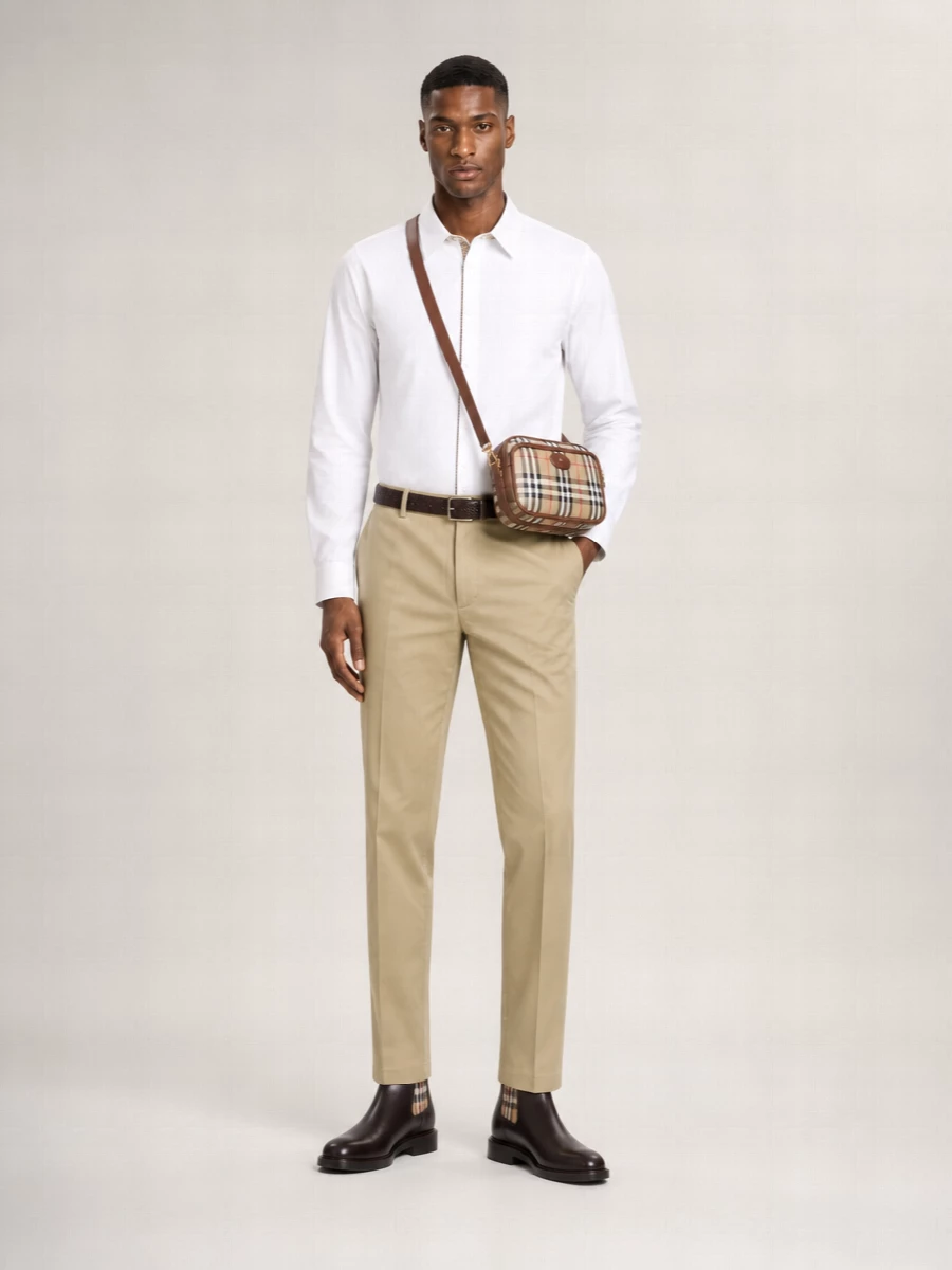 Burberry Cotton Straight-Leg Chinos