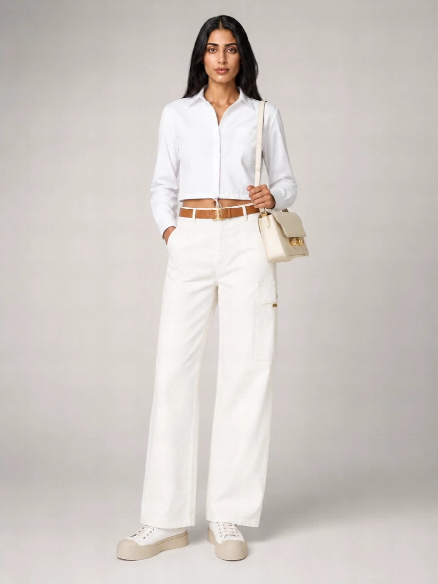 Marni Regular-Fit Cotton Cargo Wide-Leg Trousers