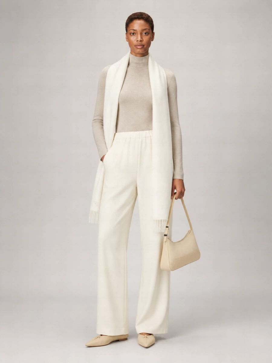 Max Mara Virgin Wool Wide-Leg Trousers