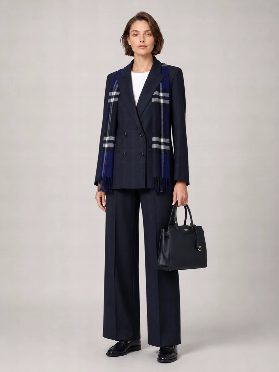 Burberry Cashmere Checked Scarf