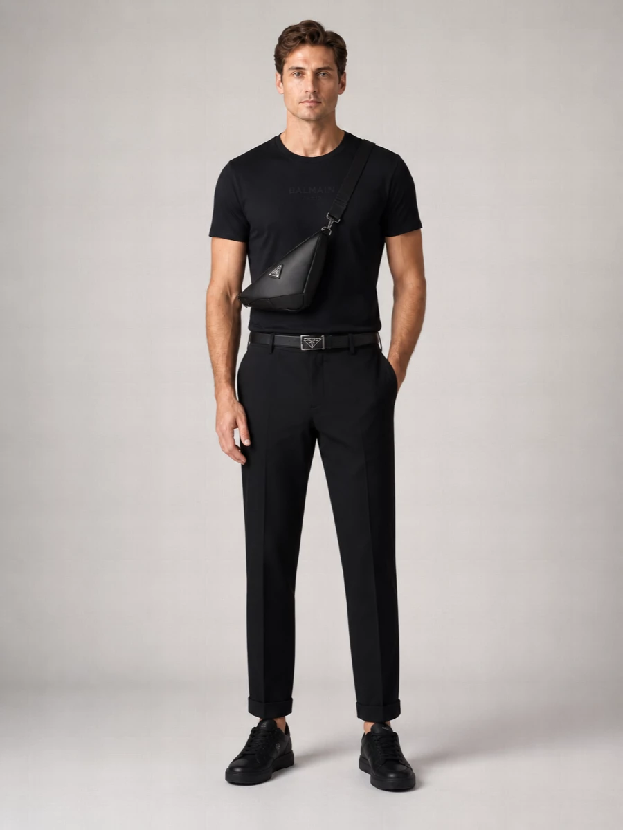 Balmain Cotton Embroidered Logo Short-Sleeve T-Shirt