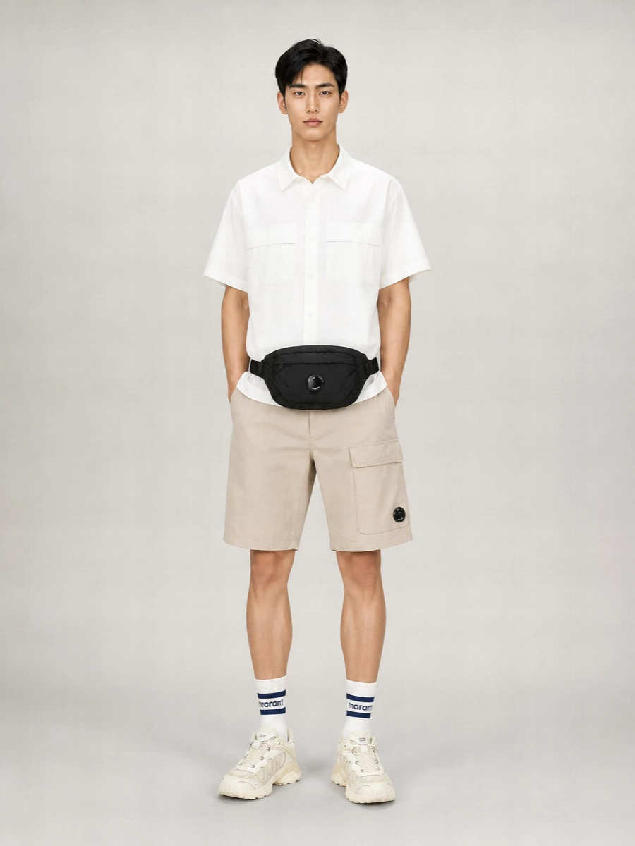 C.p. Company Cotton Cargo Shorts