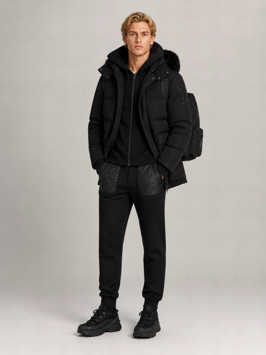 Moose Knuckles Down Hooded Puffer Jacket