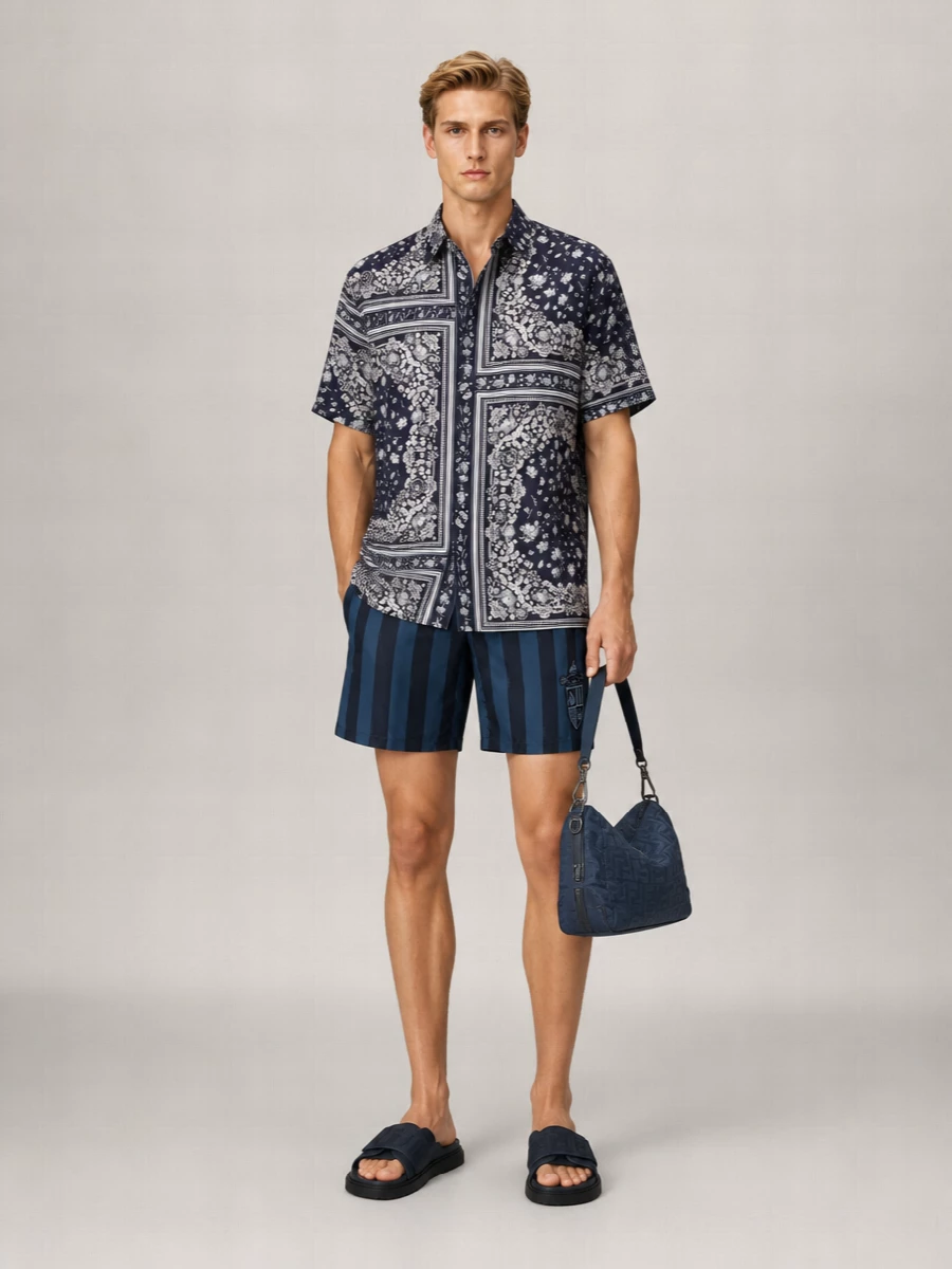 Fendi Printed Swim Shorts