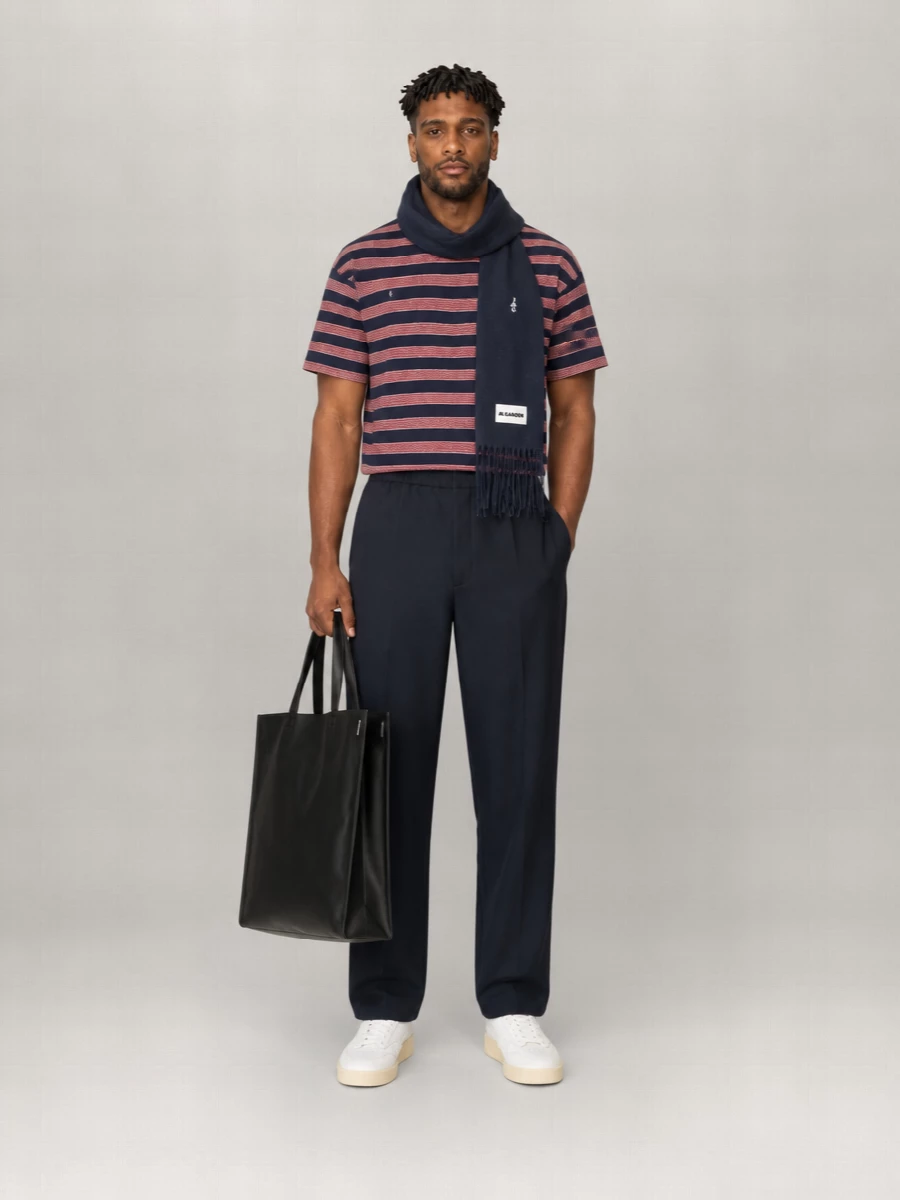 Jil Sander Striped Cotton Relaxed-Fit T-Shirt