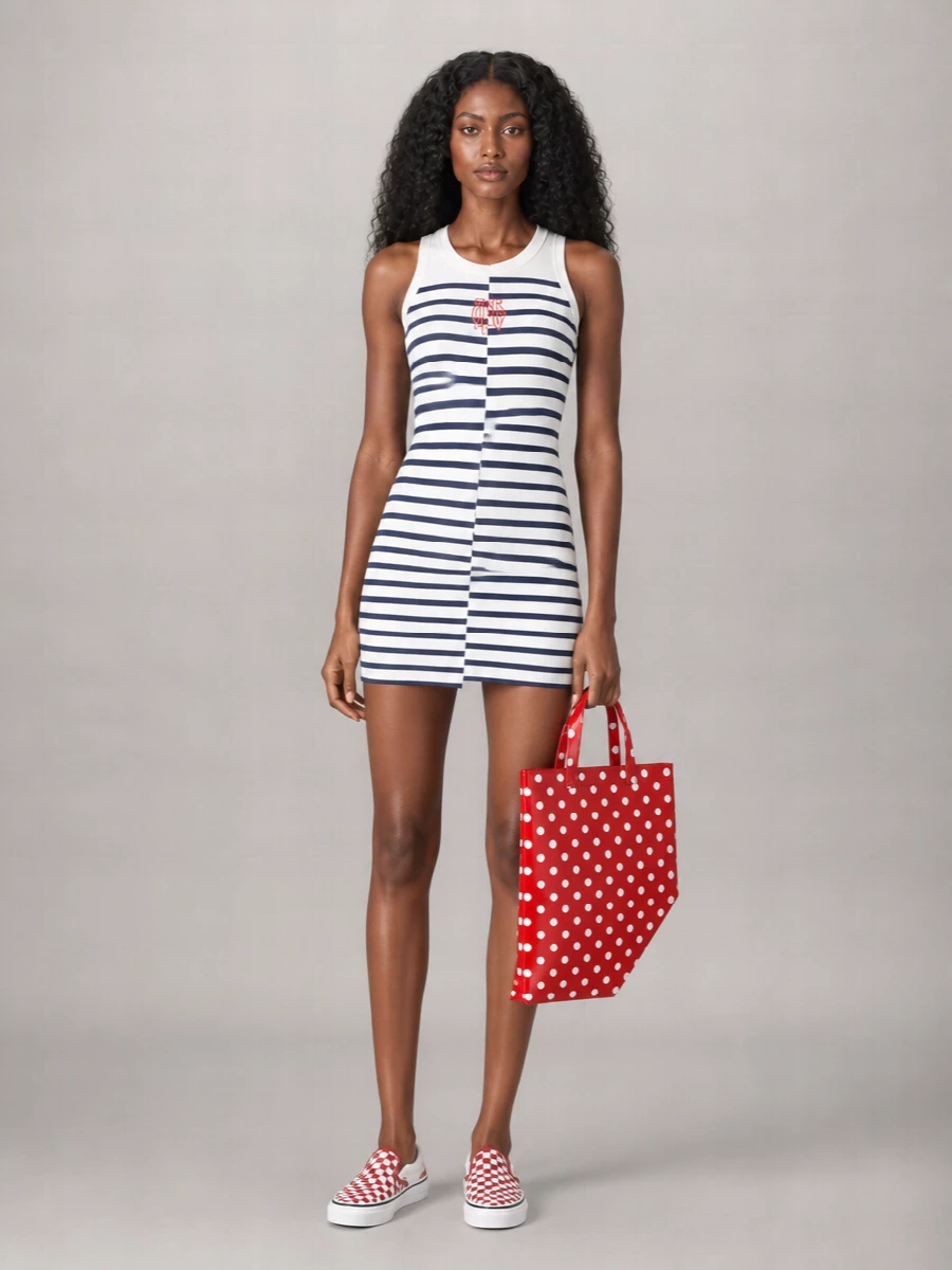 Comme Des Garçons Glossy Polka-Dot Tote Bag