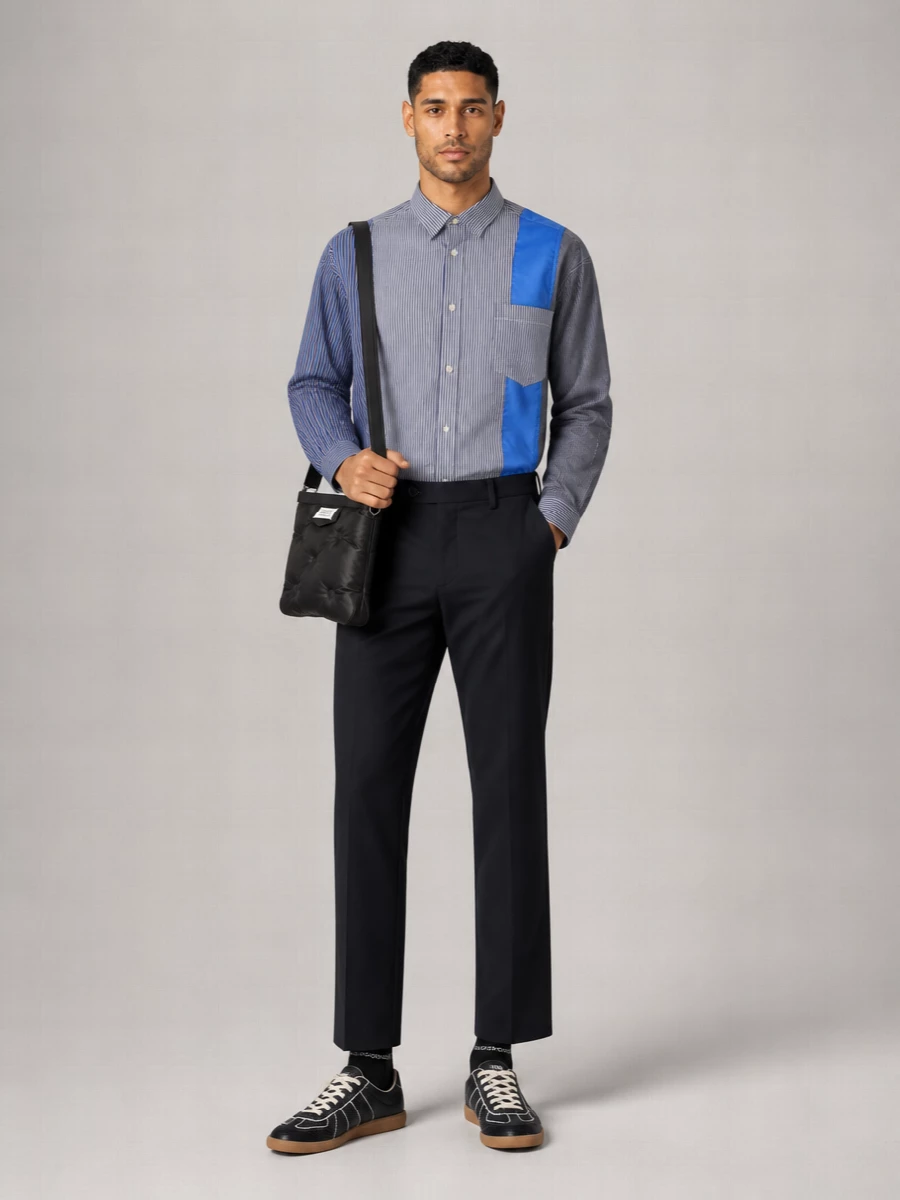 Comme Des Garçons Patchwork Cotton Shirt