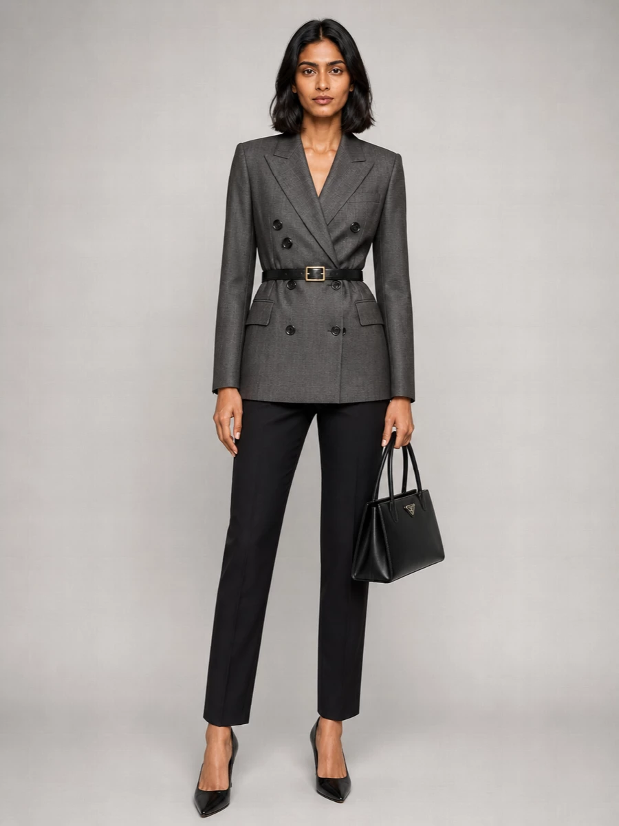 Prada Gabardine Suit Trousers