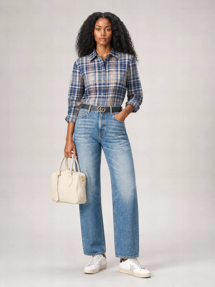 Golden Goose Checked Cotton Shirt