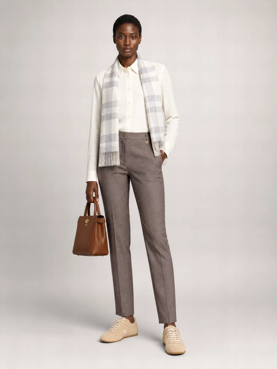 Burberry Cotton Check Long-Sleeve Shirt
