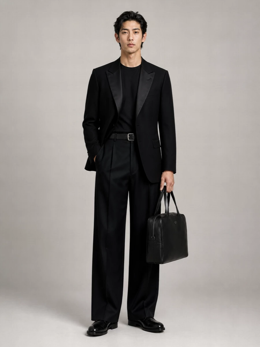 Giorgio Armani Velvet Wide-Leg Trousers